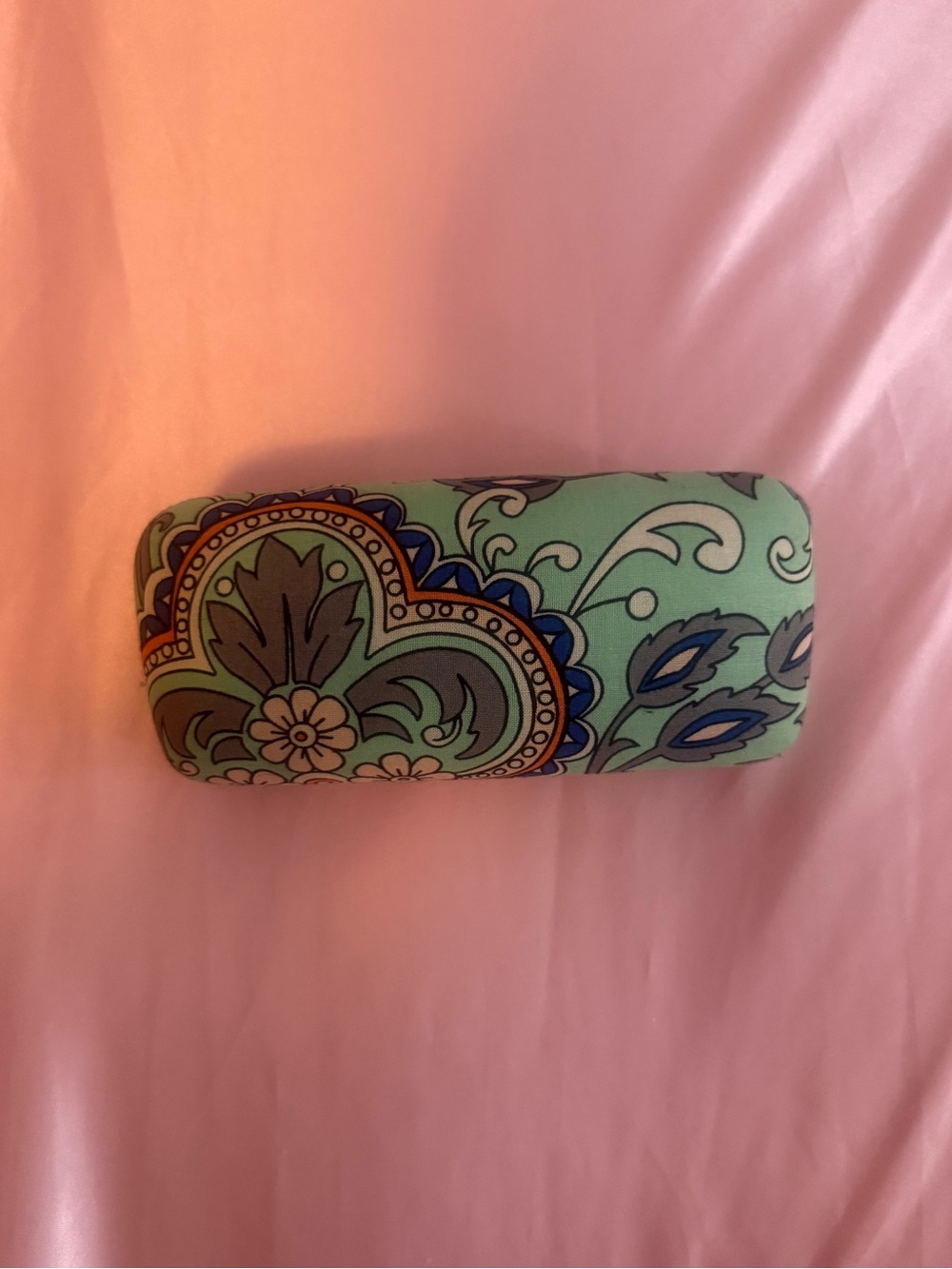 Vera Bradley Mint Paisley Floral Eyeglass Case